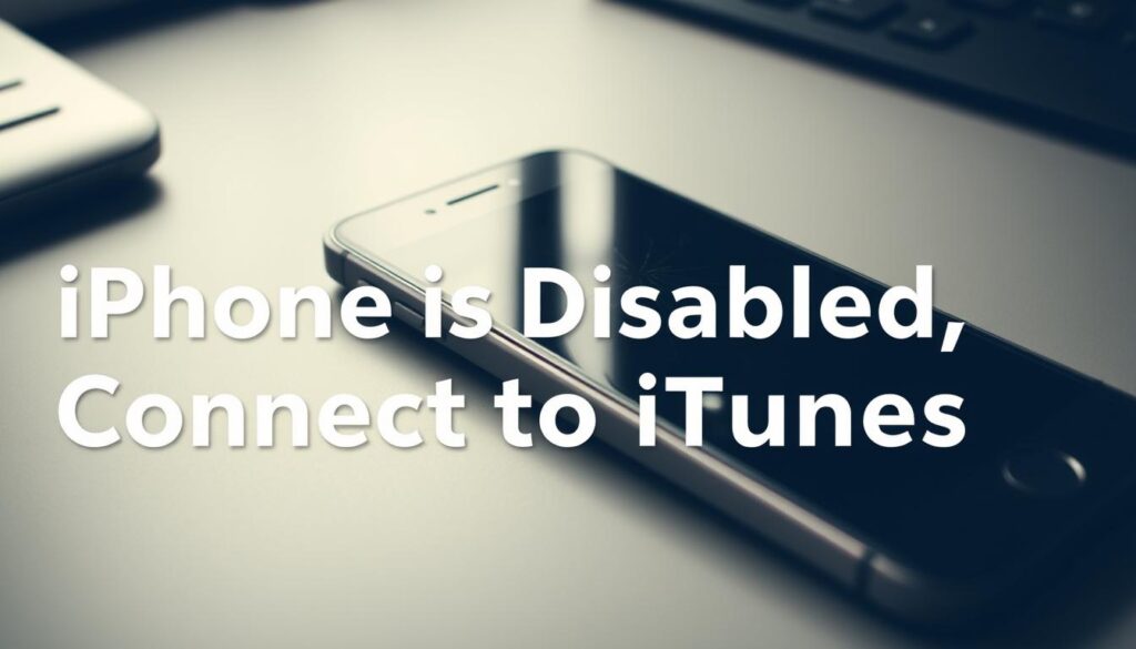 iPhone is disabled, connect to iTunes